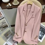 Zingj Suit Jacket Female In 2024 Autumn New Design Sense Fashion Versatile Temperament Single Breasted Small Suit