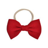 inches Solid Elastic Headband Handmade Boutique Hair Rope For Baby Girls Turban Bow Hair Band Headwear Hair Accessories