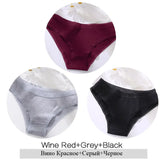 Women Lace Edge Cotton Briefs 3Pcs /Set Sexy Female Low-Rise Underpants Girl Seamless Intimate
