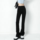 2022 New Flared Jeans Women Sexy Hip Lift High Waist Stretch Denim Pencil Pants Washed Slim Skinny Y2K Female