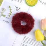 Inches New Winter Women Plush Scrunchie Girls Elastic Hair Bands Ponytail Holder Hair Rope Ties Headwear Hair
