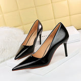 Zingj Fashion Banquet High Heels Women's Shoes Metal Heel Thin Heel Shallow Pointed Nightclub Sexy Single