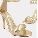 Sexy Roman Wind Fine-Heeled Sandals Women's One-Character Zipper High-Heeled Fashion