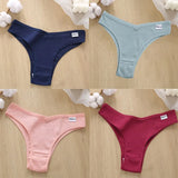 Cotton Panties Women's Panties FINETOO Sexy Female Underpants Low Waist Underwear Women Pantys Lingerie