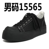 Zingj Black Board Shoes For Men Breathable Platform Increased Significantly With The Same Commuter Derby