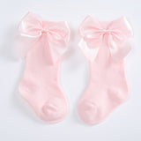 Baby Girls Socks New Kids Socks Toddlers Girls Big Bow Knee High Long Soft Cotton Lace Baby Socks Children Socks