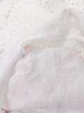 Lace Embroidery Mini Dress Women O Neck Lace Up Dress Female Ruffle Sleeve Tassle Beach Dress Ladies Hollow Out