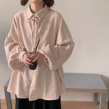 Korean Fashion Harajuku Blouses Women Basic Oversized Long Sleeve Preppy Style Kawaii Shirt Female Cute Pink Top