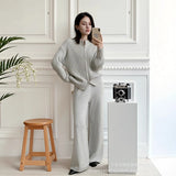 2025 Elegant Soft Thicker Round Collar Sweater + Fishtail Skirt Two Sets Of Women's OL Wind Top + Skirt
