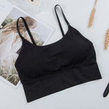 Bra Underwear Bas For Women Bralette Seamless Padded Bra Lingerie Cotton Wireless Fitness Tops Brassiere Bra Solid
