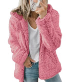 new women's hooded woolen fleece autumn and winter