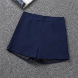 Shorts Women's Black Summer Thin 2025 New Loose High-Waist A Word Casual Broad-Legged Orange