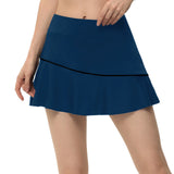 Women Sports Tennis Female Lining High Dance Fitness Short Skirts Quick Drying Solid Waist Mini Golf Sporting