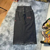 Zingj Wide-Leg Jeans Men Y2K Hip-Hop Harajuku High-Quality Street Rest 1215-1-Outfit