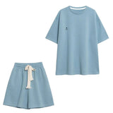 Casual Sportswear Suit Women's Summer Dress Small Size Loose Student Gas Shorts