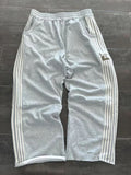 Zingj Trousers For Men And Women Ins Cotton Heavy Baggy Wide-Legged Trousers Side Striped Trousers Straight Trousers With Falling Feeling 1215-0-Outfit