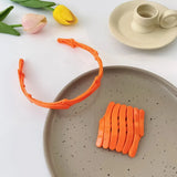 New Women Girls Portable Stretch Fold Hairbands Sweet Headband Convenience Hair Hold Hoop Decorate Fashion Hair