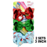 Pieces/Set JoJo Bows Jojo Siwa Rainbow Printed Knot Ribbon Bow For Girls Handmade Boutique Hair Clip Children Hair