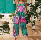 Spring Fashion Patchwork Printed Button Bib