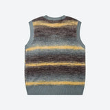 Multicolored Yarn Plush Sweater
