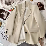 Blazer Woman 2025 New Spring And Autumn Temperament Black Korean Feeling Fried Street Small Man This Year Popular