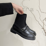 Boots Women 2025 Korean Version Of Net Red Fashion Casual Martin Boots Women's Tide In Cool British Style Women's