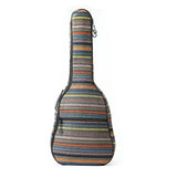 Bags & Cases of Guitars Folk Gitar Bag Vintage Knitted Material 40/41 Inches Guitar 10MM Sponge Gitars Backpack