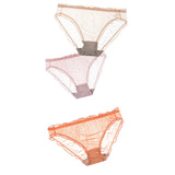 Women Sexy Panties Lace Underpants Low-waist Panties Mesh See Through Perspective Briefs Female Fashion Underwear
