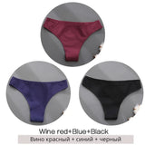 Brazilian Panties Cotton Women Underwear Ladies Solid Color T-back Underpants Sexy Low-rise Panty