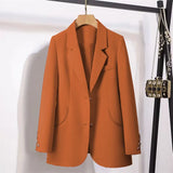 Zingj And Autumn Suit Jacket Female Small Man 2024 Spring And Autumn New Korean Version Temperament Goddess Fan Small Leisure Small