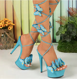 Zingj Patent Leather Sandals 13CM15CM High Heels Fine Heel Sexy Hate Sky High High High Sandals Women