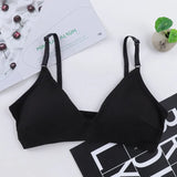 Sexy Bra Deep V Backless Seamless Soft Cup Bras Underwear Women Invisible Thin Cup Padded Comfort Solid Lingerie