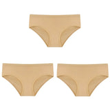 3PCS/Set Women's Panties Cotton Underwear Solid Color Briefs Girls Low-Rise Soft Panty Women Underpants Female