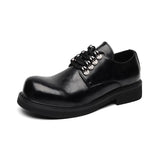 2025 New Youth Platform British Work Shoes Fashion Round Top Platform Casual Fashion Shoes
