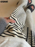 Japanese Striped Women Casual Pants Grunge Streetwear Loose Mujer Pantalones Sweet Y2k Aesthetic Fashion Wide Leg
