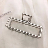 Women Elegant Gold Silver Hollow Geometric Metal Hair Claws Vintage Hair Clips Headband Hairpins Fashion Hair