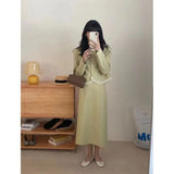 Korean Drama Floral Two Piece Dress Set Career Stylish 2023 Autumn New Neutral Mature Ins Style Women Office Fashion