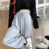 Gray Sweatpants for Women 2022 Autumn New Baggy Fashion Oversize Sports Pants Balck Trousers Female Joggers