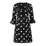 2025 New Women's Folding Decoration Wave Dot Printing Loose Shirt