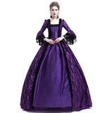 Long Skirt Stitching Large Bell Sleeve Retro