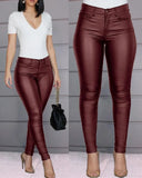 Zingj Autumn / Winter New Wish Burst Solid Color Casual Sexy Little Foot Pants Women's