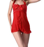 Zingj Neck Women's Sex Underwear Multi-Color Gauze Sexy Sleeping Skirt Transparent Large Size Topless