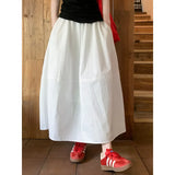 High-Waist Anti-Wrinkling Quick Dry Umbrella Dress Women In The Summer Of 2025 New Korean Version Of The A-Word Long Work Dress Half-Dress