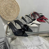 Toe-Slippers Women 2025 Summer Patent Leather With Cool Drag Sexy High