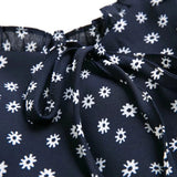 Zingj Trendy Women's Dress French Retro Sexy Skirt With Shoulders And Waist Showing Thinness, Tibetan Blue And Broken