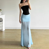 Summer Women's New Black Sexy One-Word Shoulder Zipper Short Outer Wearing Thin