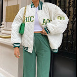 Retro Style Baseball Uniform JacketOutfit