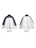 Three Bar Bump Color Collar Casual Jacket Jacket Men's Spring And Autumn Design Zipper Open Shirt