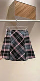 High Waist Plaid Mini Skirt- Outfit