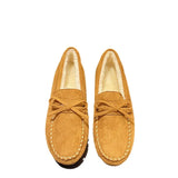 Dou Shoes Single Shoes Winter 2025 New Korean Version Of Women's Suede Flat Casual Shoes Lazy People A Foot Pedal Cotton Shoes